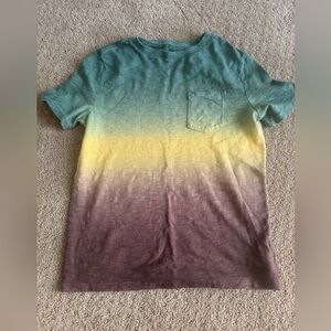 GAP Gradient Green and Yellow Short Sleeve Tee